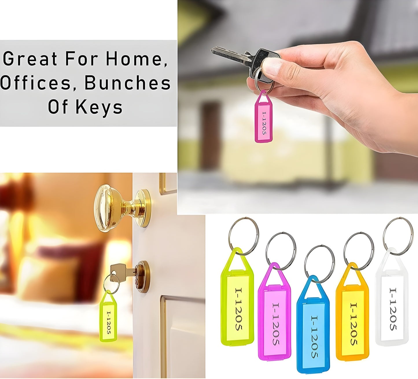 Keychain :home ,office pack of 20 pcs